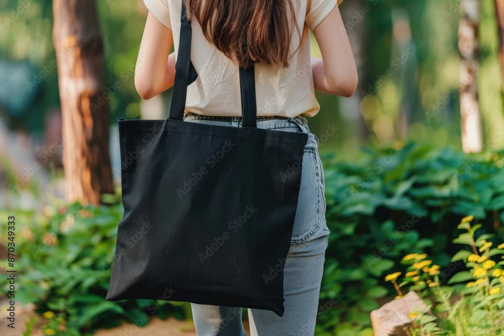 Black canvas tote bags sale