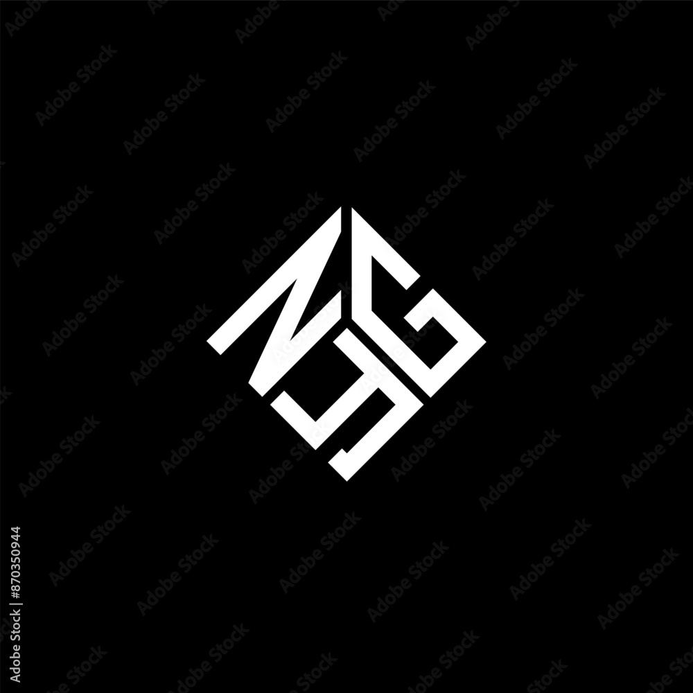 NYG letter logo design on black background. NYG creative initials letter logo concept. NYG letter design. NYG letter logo design on black background. NYG creative initials letter logo concept. NYG letter design.