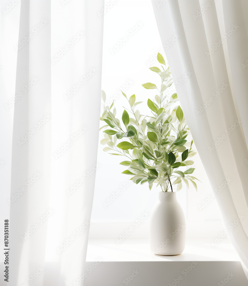 Vase with plants. Vase with plants.