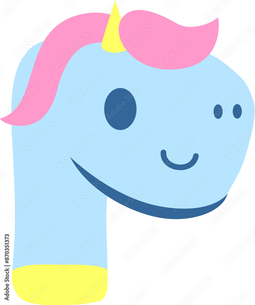 Cute Unicorn Letter Alphabet Vector Element Cute Unicorn Letter Alphabet Vector Element