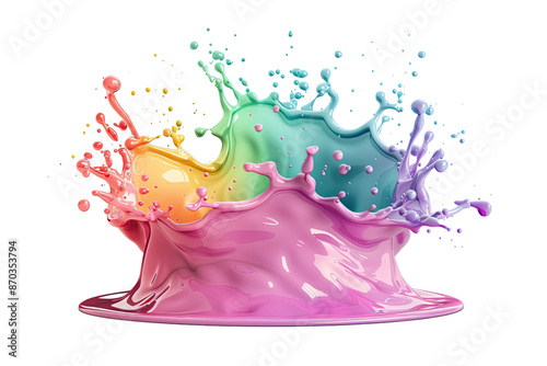 3d Splash, Isolated on transparent background