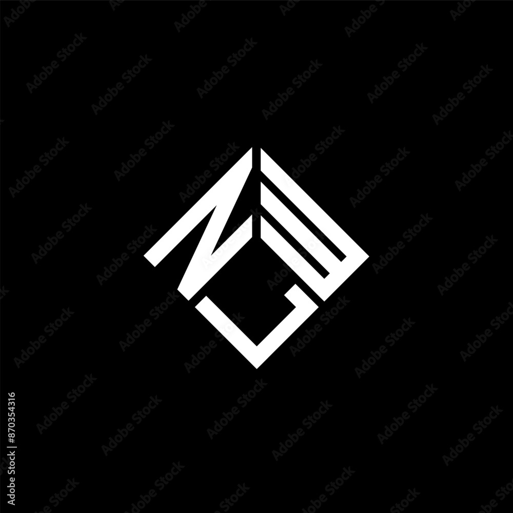 NLW letter logo design on black background. NLW creative initials letter logo concept. NLW letter design. NLW letter logo design on black background. NLW creative initials letter logo concept. NLW letter design.