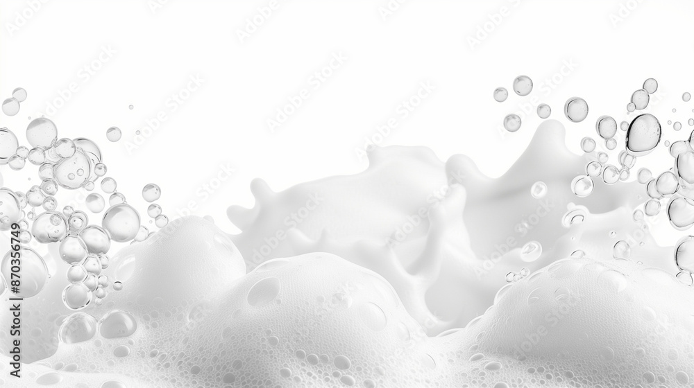 soap foam splash isolated on white background soap foam splash isolated on white background