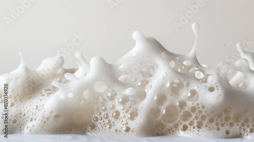 foam of soap splashing isol...