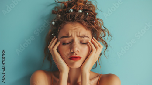 portrait of a woman feeling...