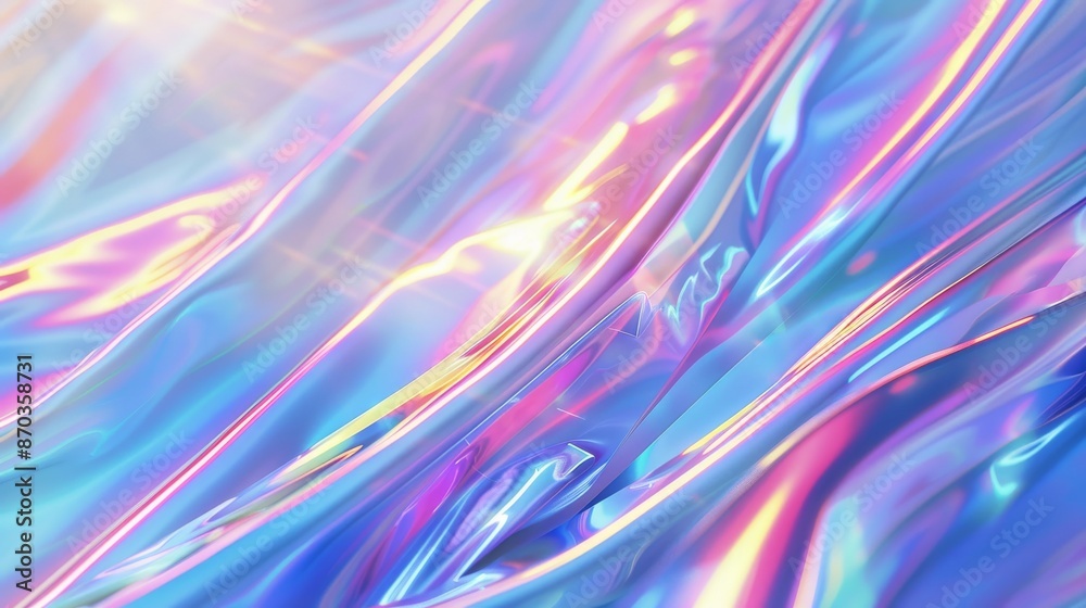 A transparent rainbow plastic or glass. A foil with holographic rainbows. A transparent rainbow plastic or glass. A foil with holographic rainbows.