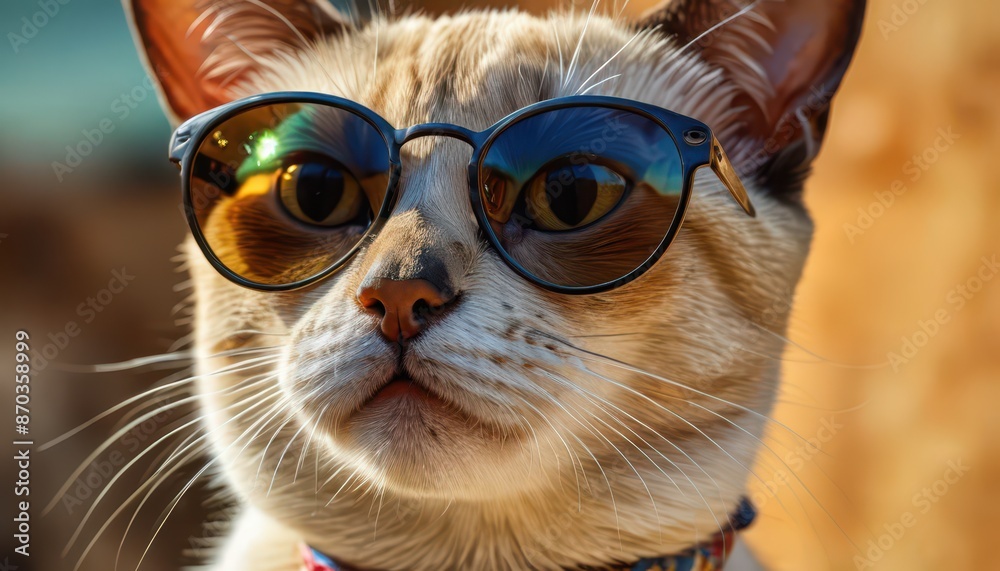Cool Cat In Sunglasses. Cool Cat In Sunglasses.