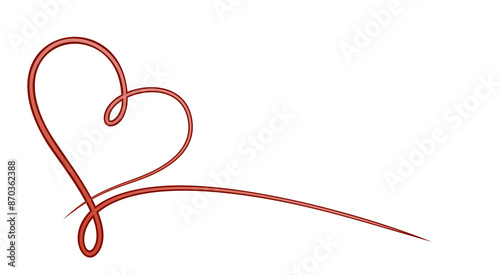 The symbol of a red stylized heart.