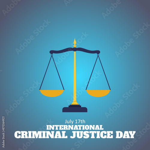 illustration design for celebrating world day for international criminal justice