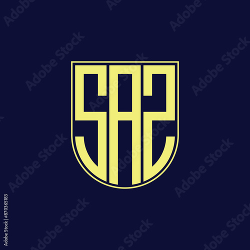 saz letter logo design