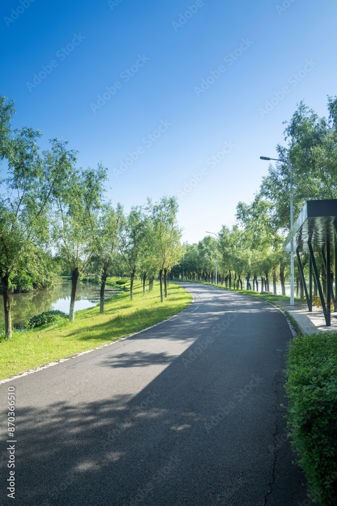 Obraz premium The road of City Park in China