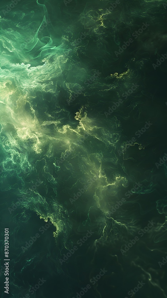 Obraz premium abstract green waves background