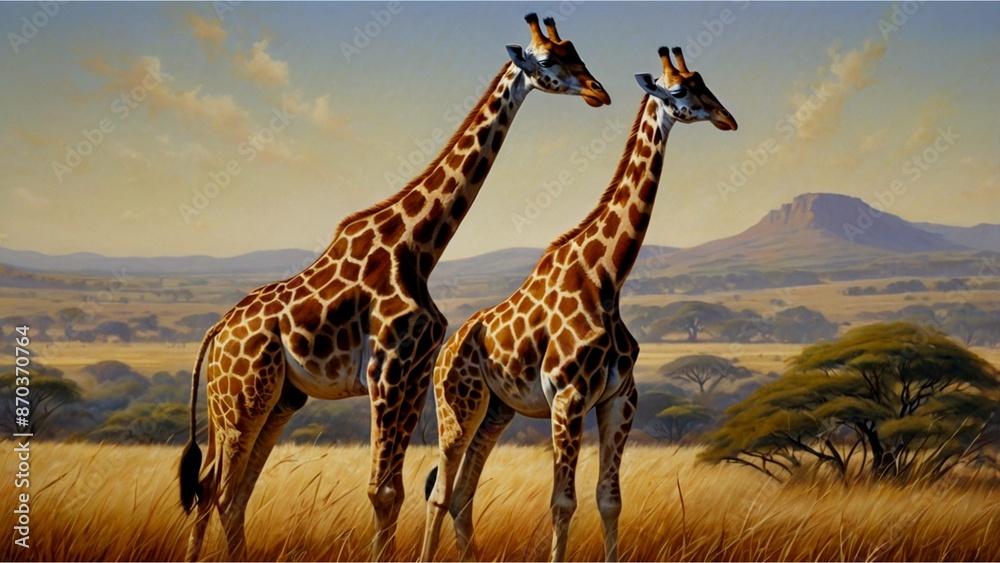 Obraz premium giraffe in the wild