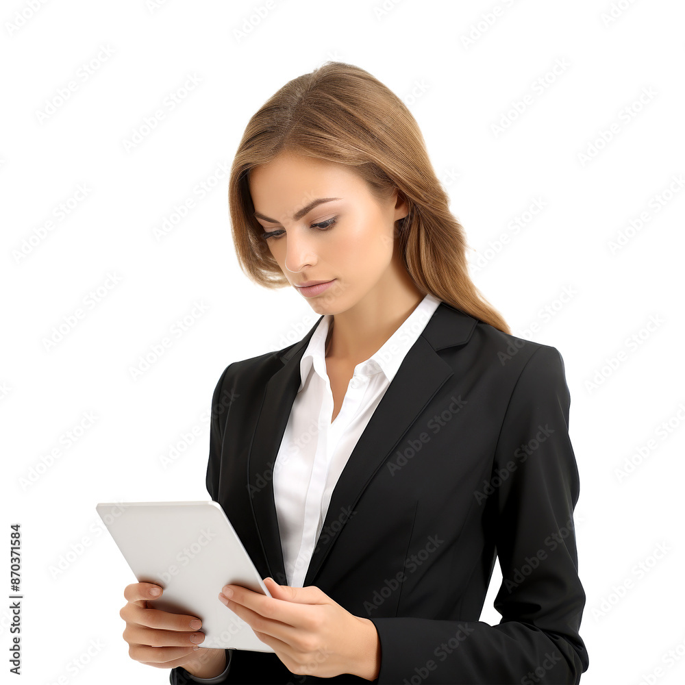 woman working isolated on white woman working isolated on white