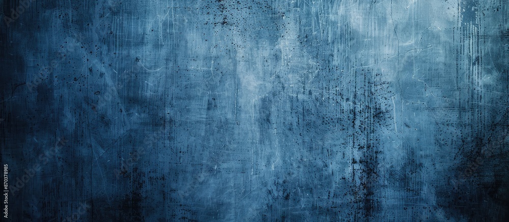 Fototapeta premium Background with a grungy blue canvas texture and ample copy space image.