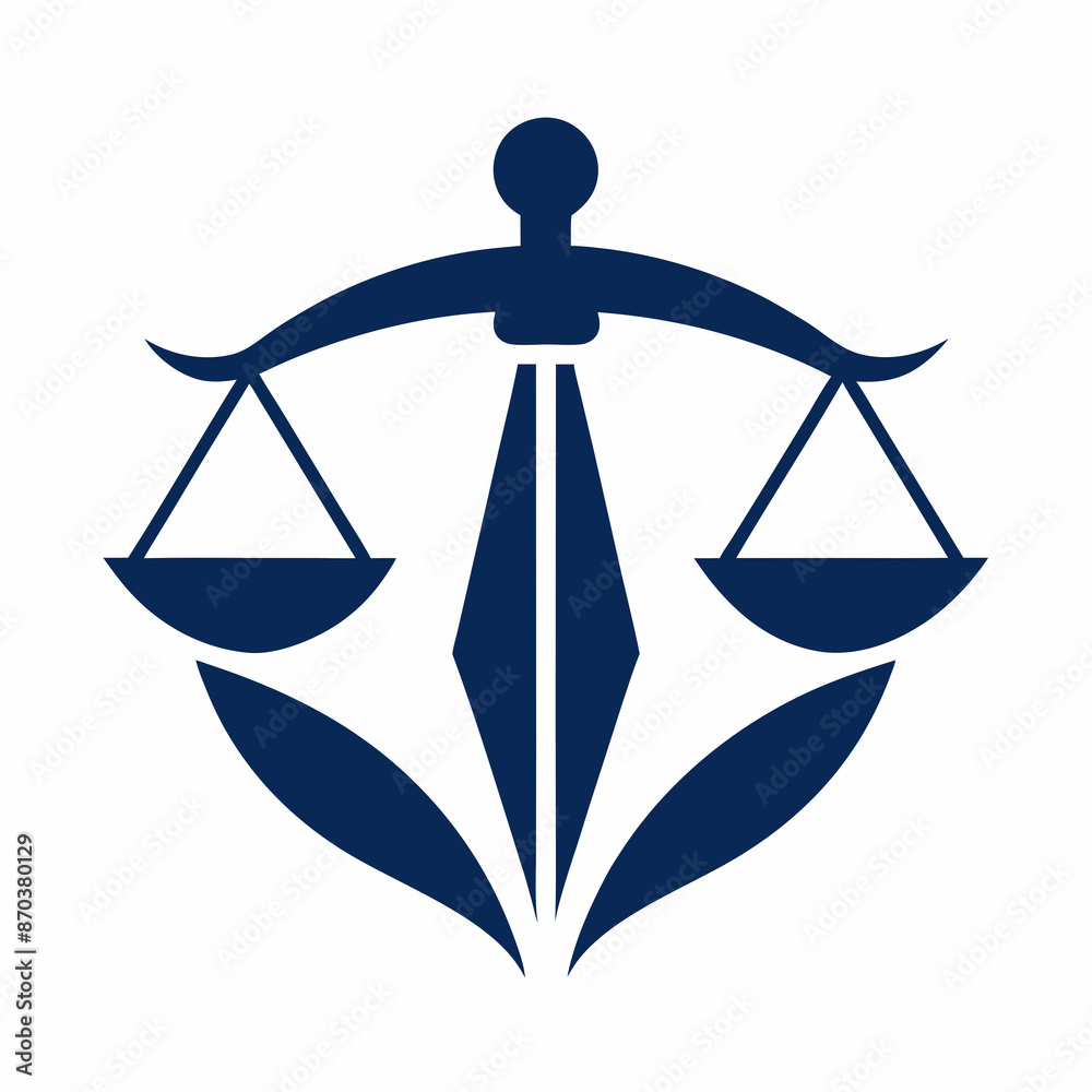 Minimalist lawyer logo icon vector art illustration. Minimalist lawyer logo icon vector art illustration.