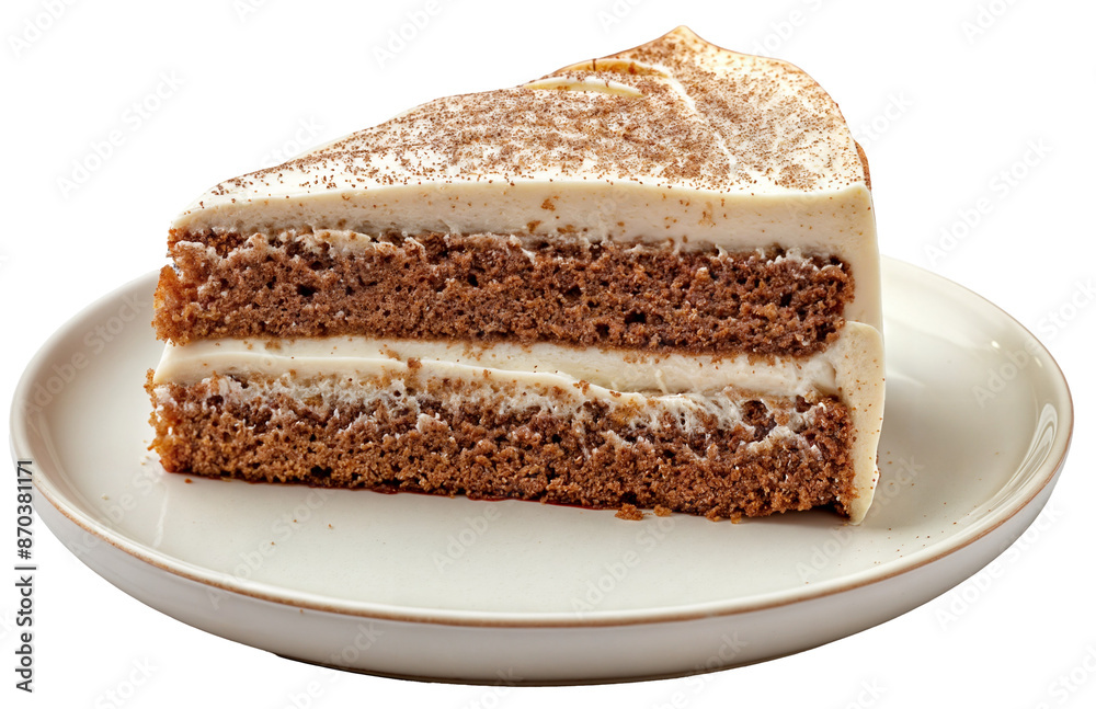 Creamy Spice Cake Slice with Rich Frosting and Cinnamon Dusting - Perfectly Spiced Dessert Creamy Spice Cake Slice with Rich Frosting and Cinnamon Dusting - Perfectly Spiced Dessert