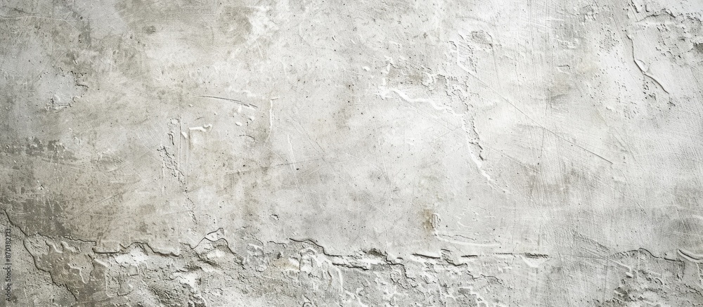 Fototapeta premium A vintage or grungy white background resembling natural cement or stone with an old texture, suitable as a retro pattern wall with copy space image.