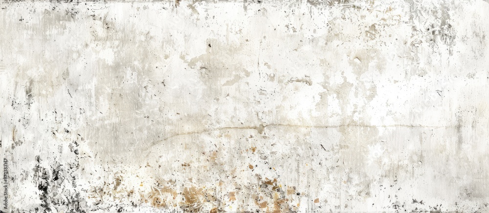 Fototapeta premium A vintage-style wall banner featuring a grungy white background resembling old cement or stone texture. Provides a rustic construction vibe with a retro pattern, ideal for design with a copy space