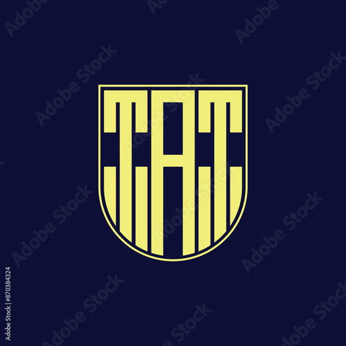 tat letter logo design