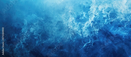 Background in a blue abstract design with copy space image available. photo