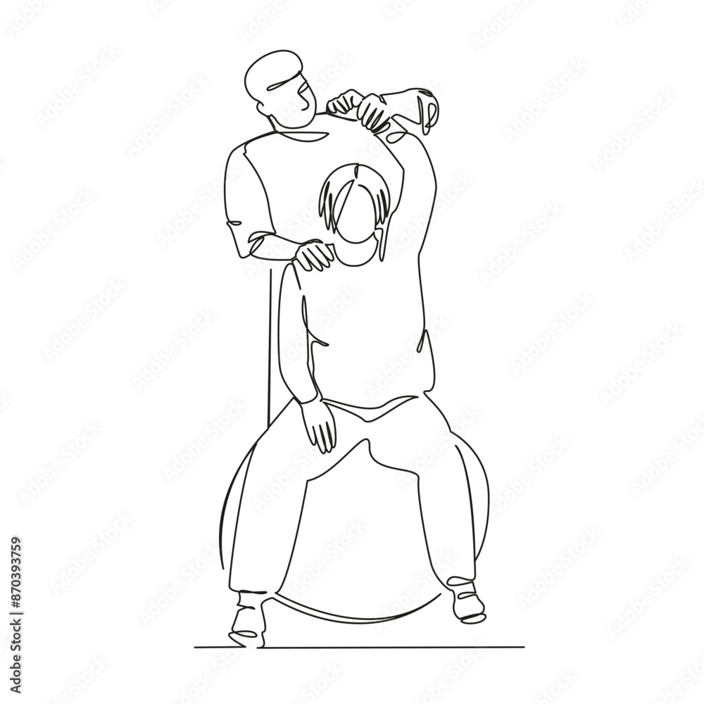 Fototapeta premium osteopath treating an elderly woman
