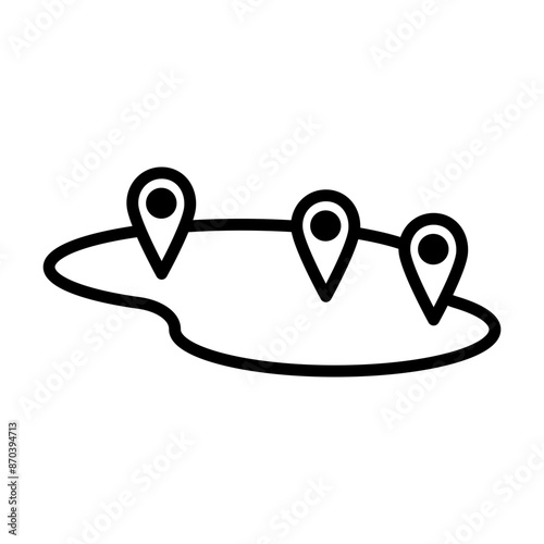 There are multiple pins in one region.