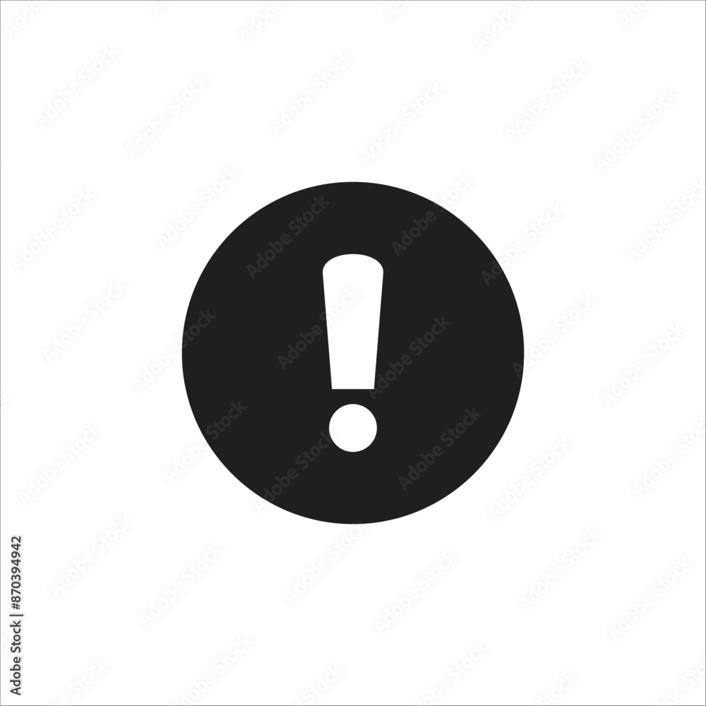 exclamation vector icon line template exclamation vector icon line template