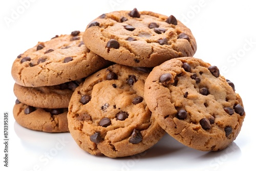 Sweet cookies isolated on a white background
