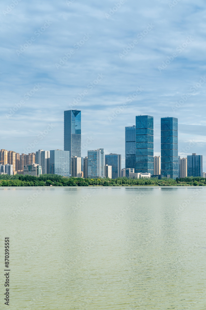 Lakeside modern office building in China Lakeside modern office building in China
