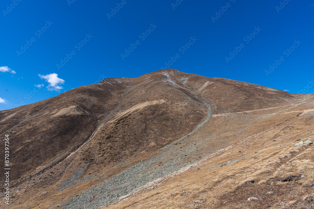 Fototapeta premium Beautiful Himalaya landscape view. Panoramic mountain landscape of Dolpa, Nepal