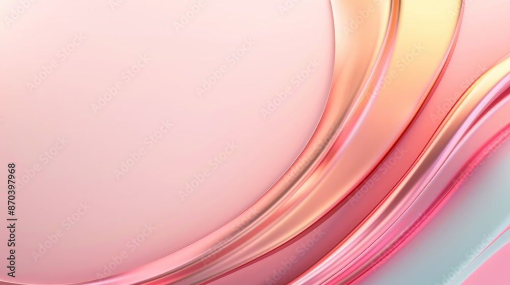 Abstract 3D shapes, gradient hues, modern design, copy space, vibrant and dynamic Abstract 3D shapes, gradient hues, modern design, copy space, vibrant and dynamic