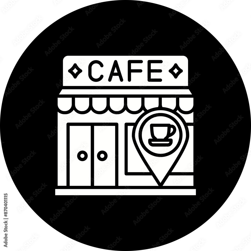 Cafe location Icon Cafe location Icon