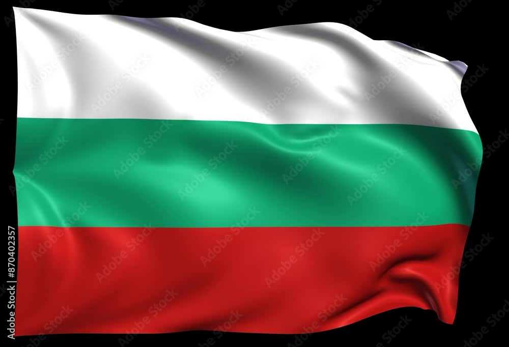 waving flag of Bulgaria Loop 
