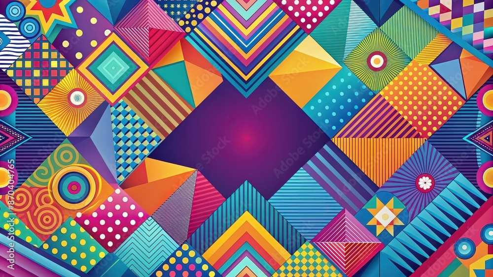 An abstract background with colorful geometric shapes and patterns, abstract, background, texture, design, vibrant An abstract background with colorful geometric shapes and patterns, abstract, background, texture, design, vibrant