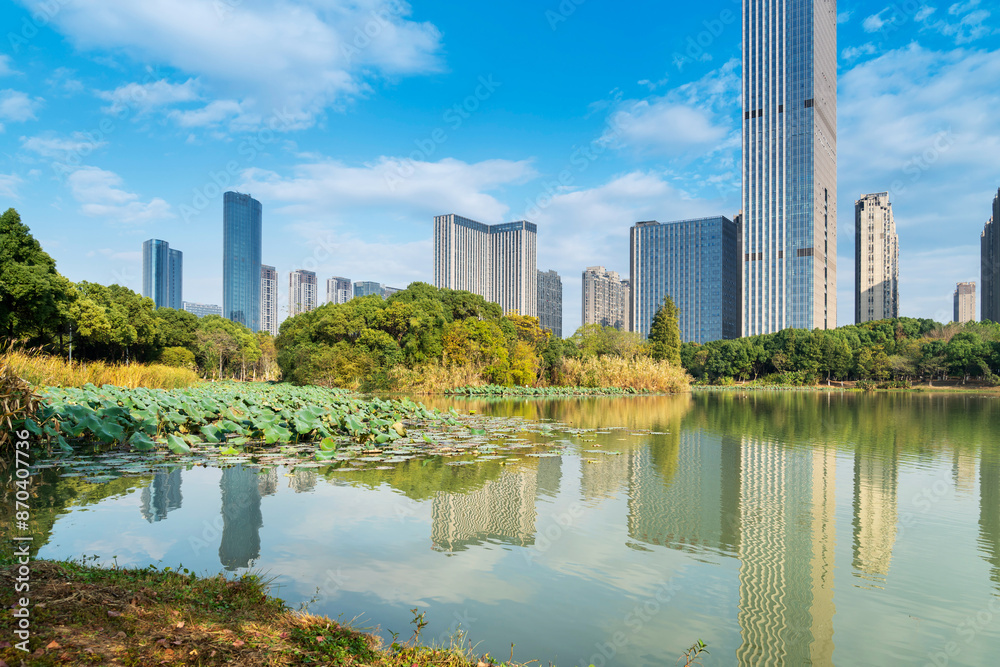 Lakeside modern office building in China Lakeside modern office building in China