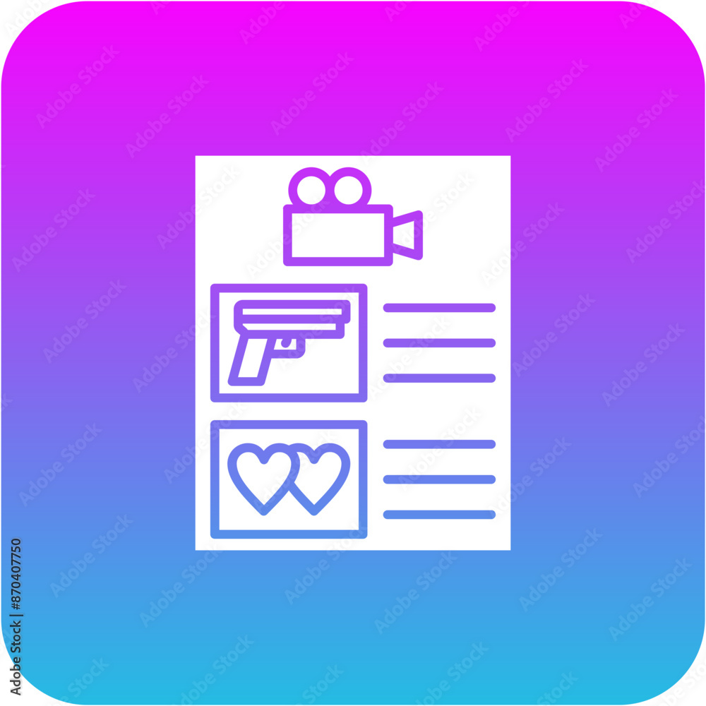 Movie list Icon Movie list Icon