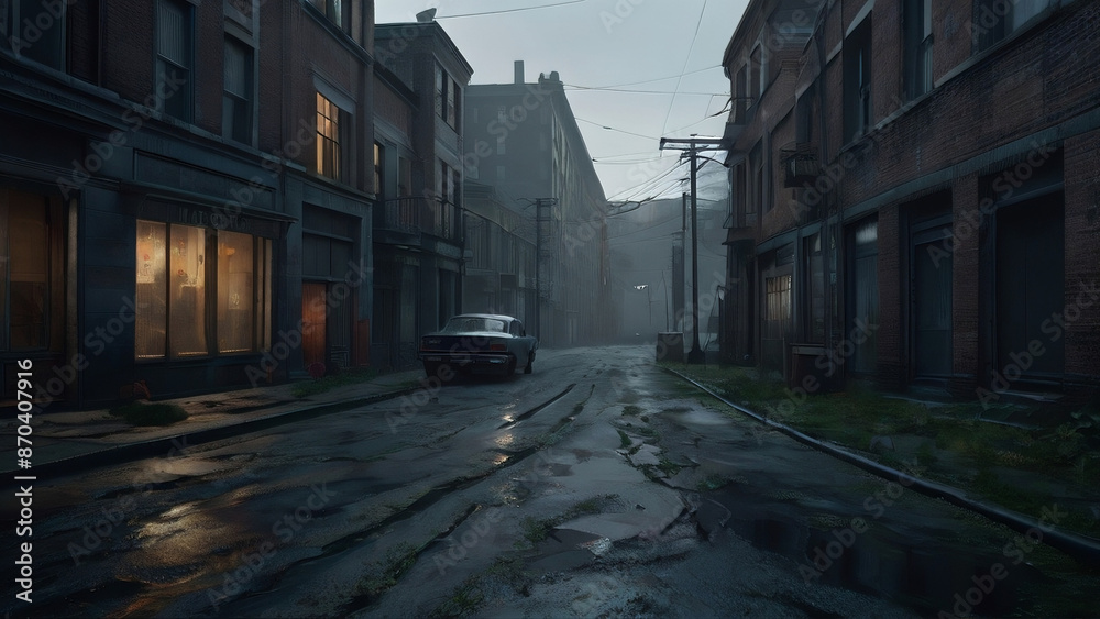 Horror city silent streets eerie buildings dark CGI for Game dev or Ghost Story | 9 Horror city silent streets eerie buildings dark CGI for Game dev or Ghost Story | 9