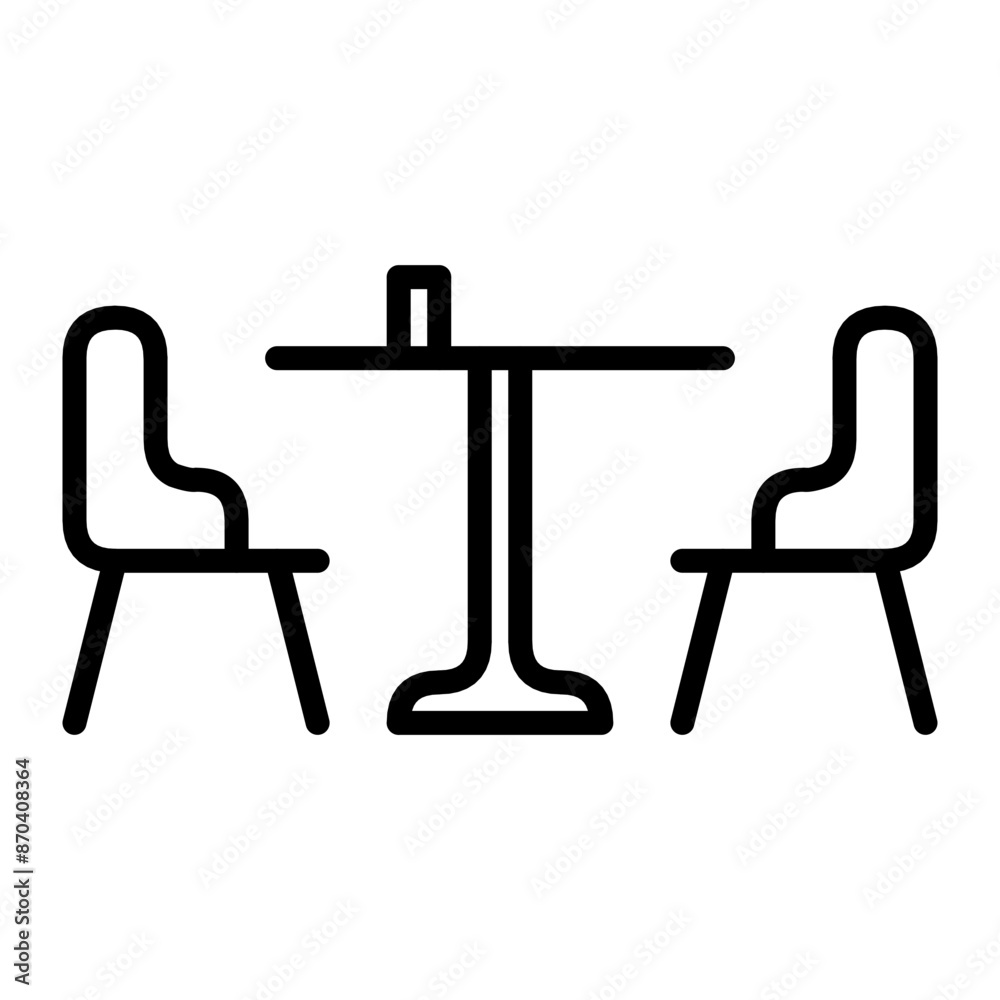 cafe or restaurant dining table icon cafe or restaurant dining table icon