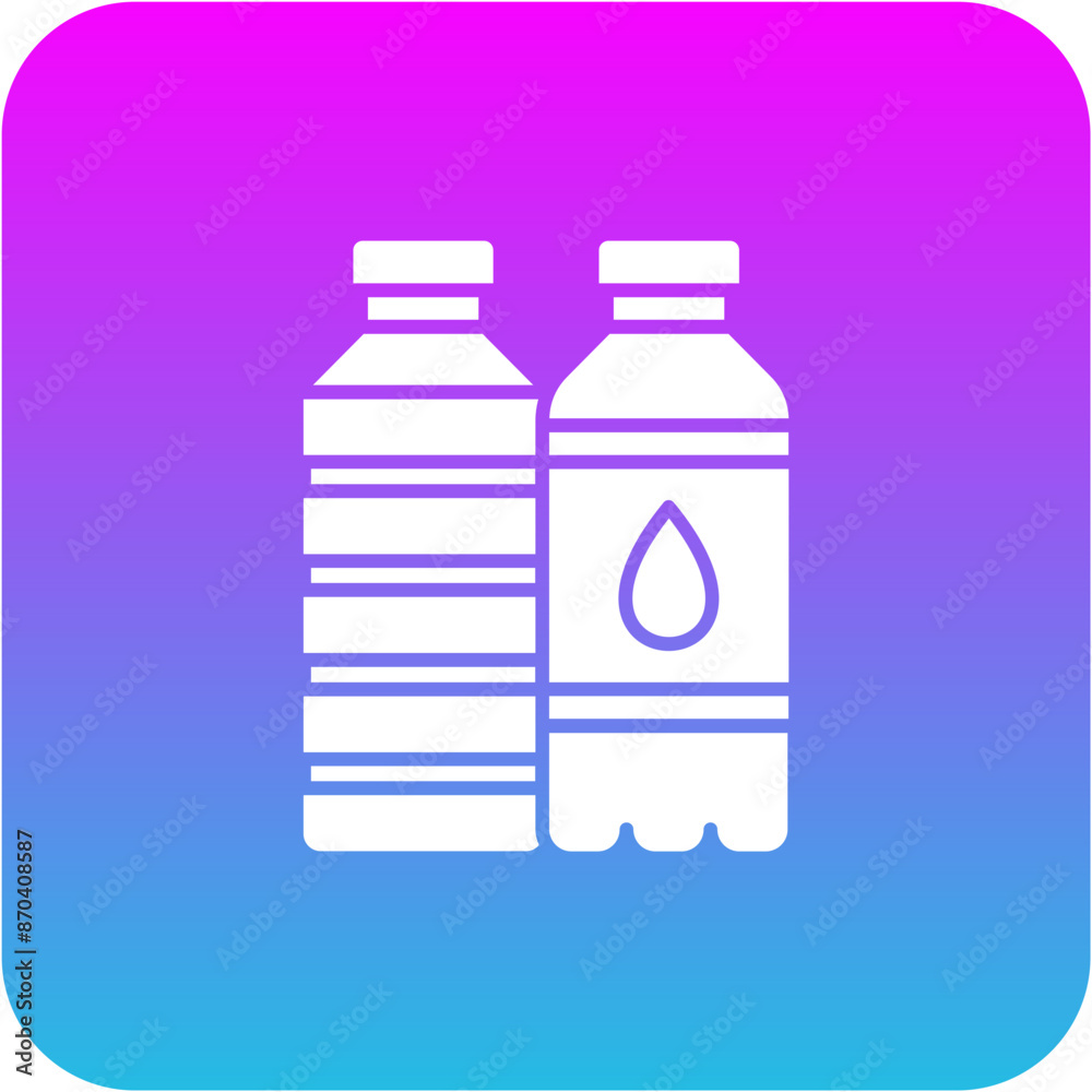 Water bottles Icon Water bottles Icon