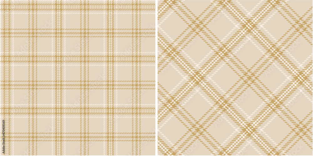 Vector checkered pattern or plaid pattern in brown and white. Tartan, textured seamless twill for flannel shirts, duvet covers, other autumn winter textile mills.
Vector Format Vector checkered pattern or plaid pattern in brown and white. Tartan, textured seamless twill for flannel shirts, duvet covers, other autumn winter textile mills.
Vector Format