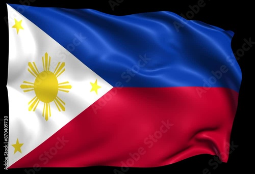 waving flag of Philippines Loop 