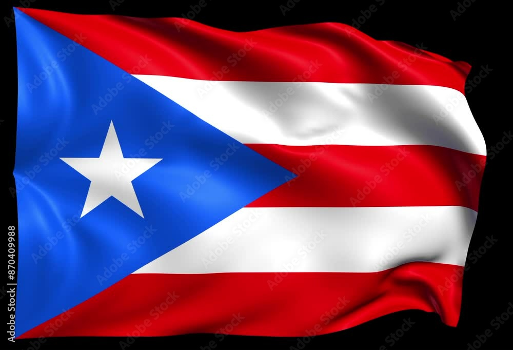waving flag of Puerto_Rico Loop waving flag of Puerto_Rico Loop