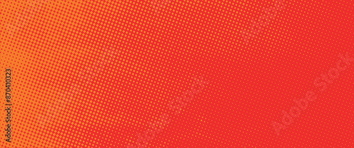 Dots halftone orange color pattern gradient texture with technology digital background. Dots pop art comics with summer background eps 10
