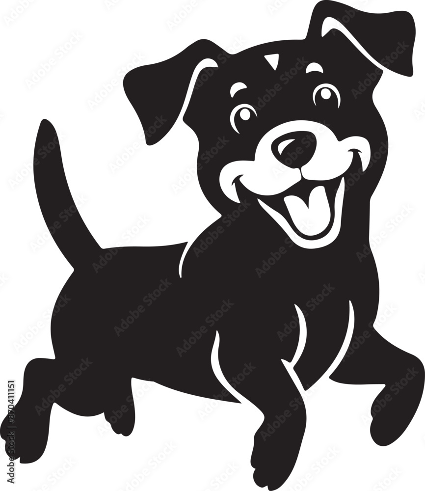 Fototapeta premium Set Dog Silhouettes