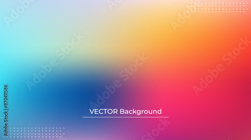 Wallpaper Mural Smooth and blurry colorful gradient mesh background. Modern bright rainbow colors. Easy editable soft colored vector banner template. Premium quality Torontodigital.ca