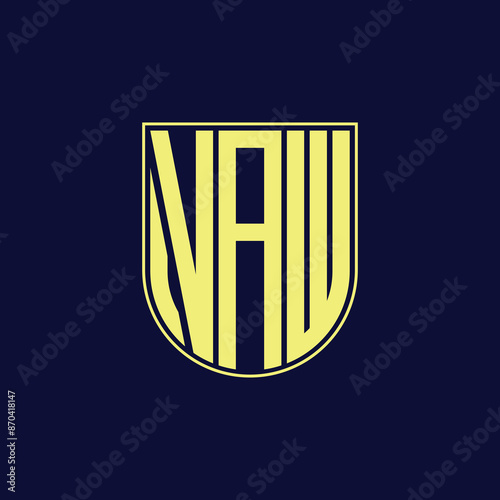 vaw letter logo design