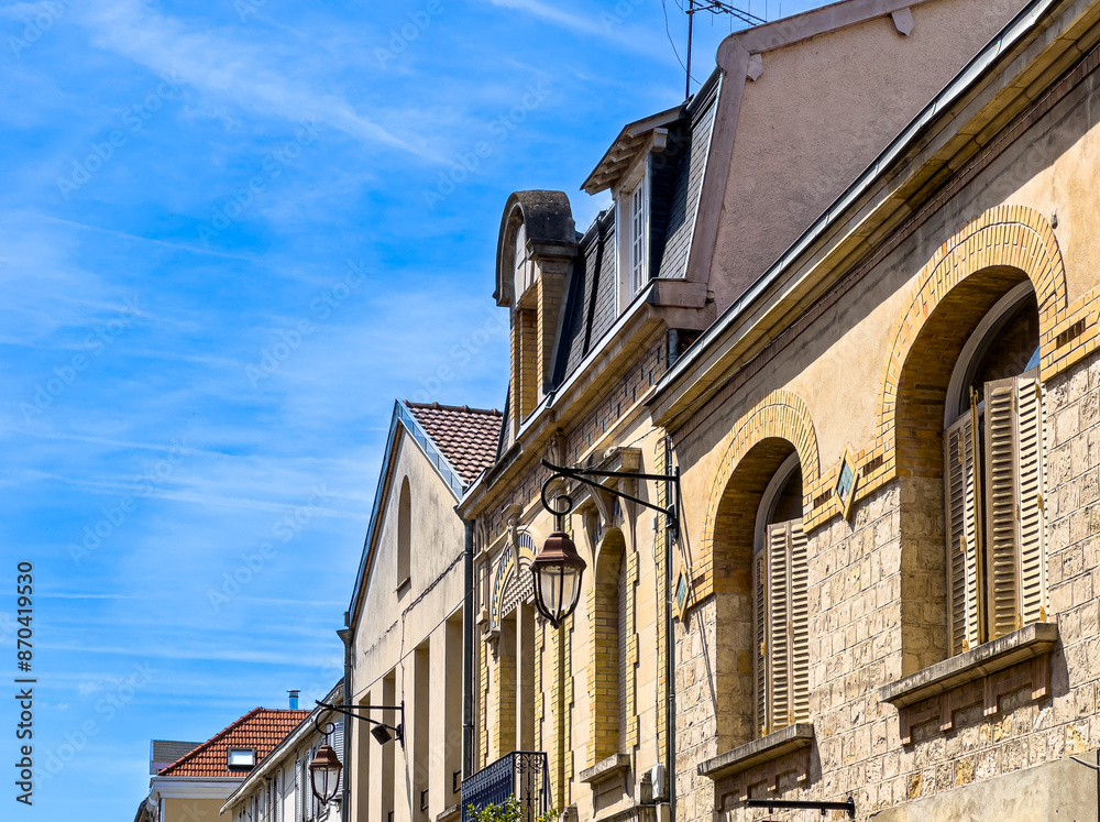 Fototapeta premium Street view of old village Chalons-en-Champagne in France