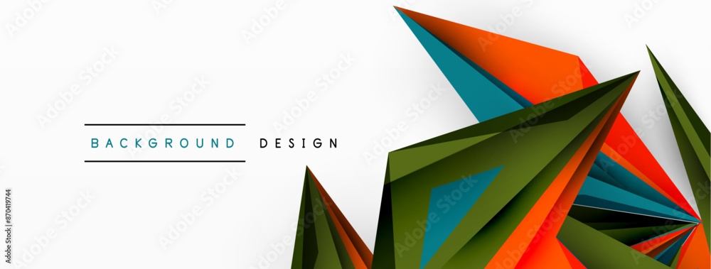 Minimal geometric abstract background. Low poly dynamic triangle design. Trendy techno business template for wallpaper, banner, background or landing Minimal geometric abstract background. Low poly dynamic triangle design. Trendy techno business template for wallpaper, banner, background or landing
