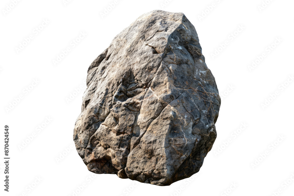 Heavy rock isolated on transparent background